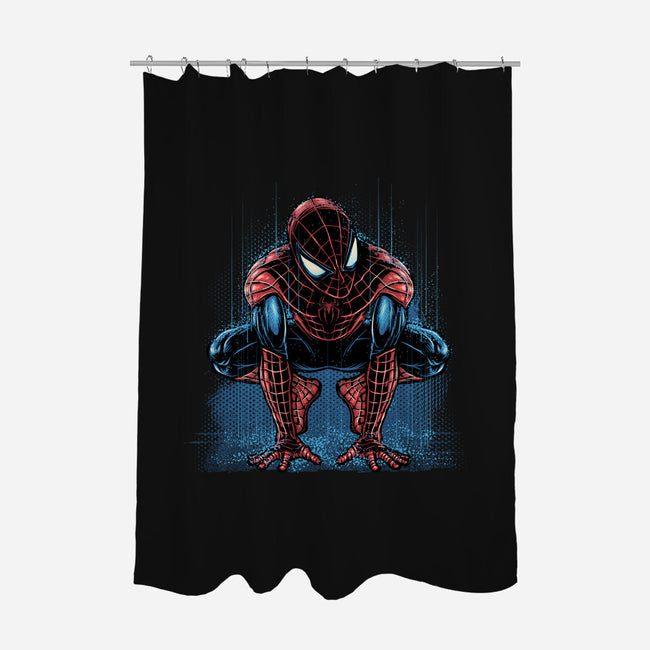 Neighborhood Rain-None-Polyester-Shower Curtain-glitchygorilla