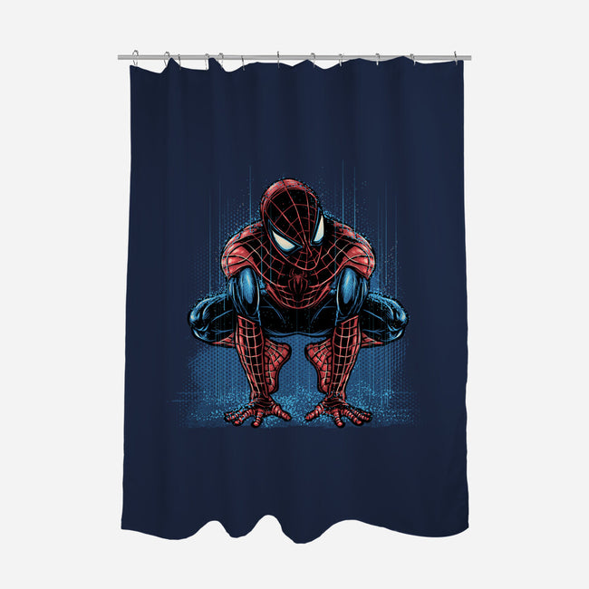 Neighborhood Rain-None-Polyester-Shower Curtain-glitchygorilla