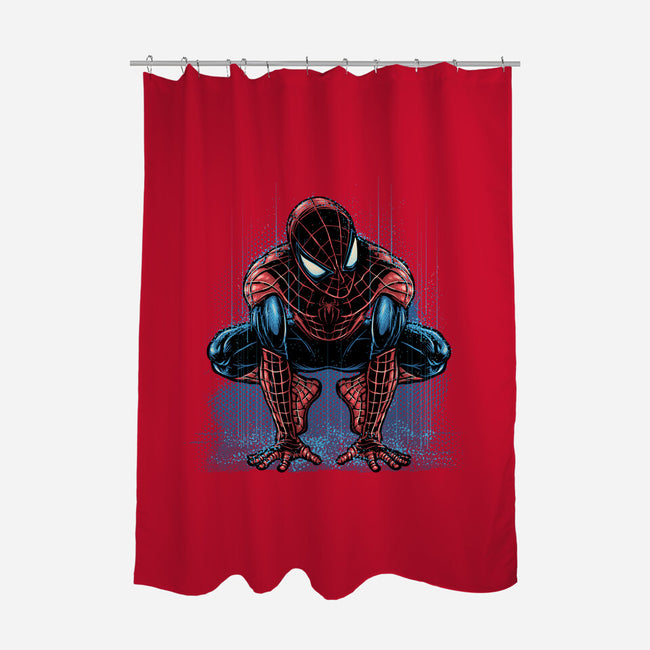 Neighborhood Rain-None-Polyester-Shower Curtain-glitchygorilla