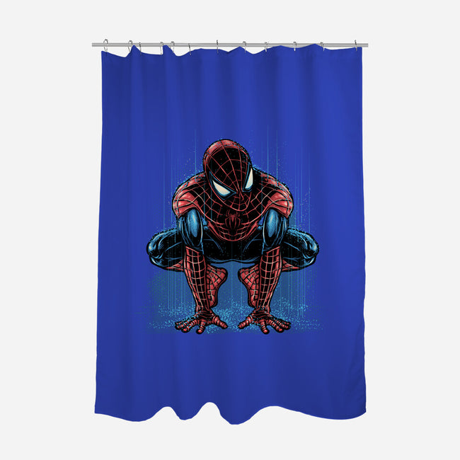 Neighborhood Rain-None-Polyester-Shower Curtain-glitchygorilla