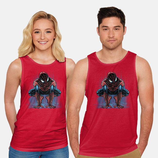 Neighborhood Rain-Unisex-Basic-Tank-glitchygorilla