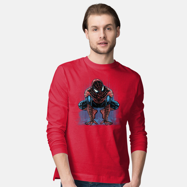 Neighborhood Rain-Mens-Long Sleeved-Tee-glitchygorilla