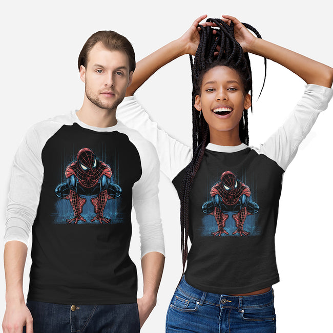 Neighborhood Rain-Unisex-Baseball-Tee-glitchygorilla