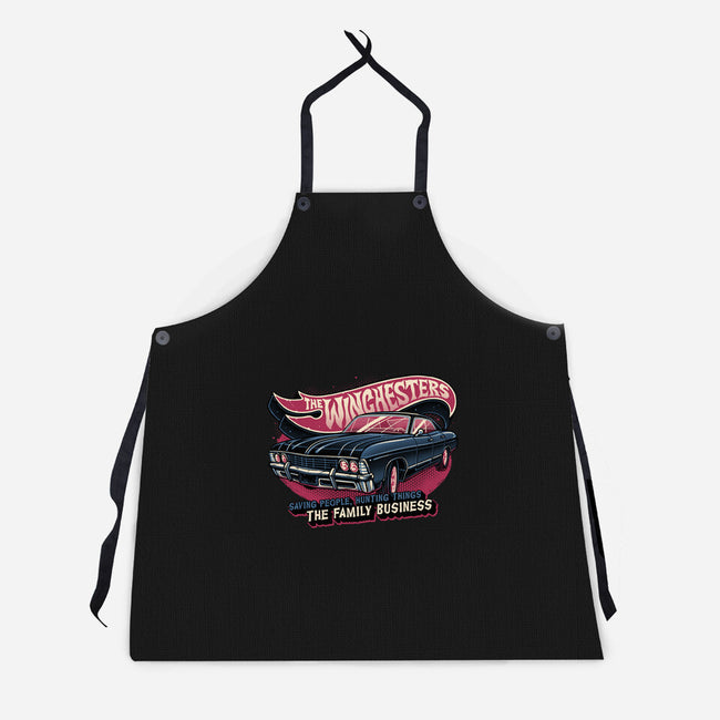 Ghost Hunting Mobile-Unisex-Kitchen-Apron-glitchygorilla
