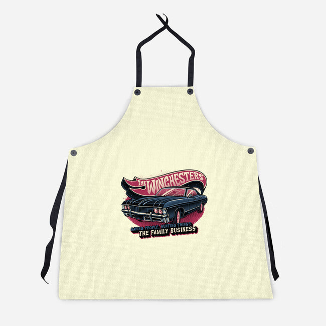 Ghost Hunting Mobile-Unisex-Kitchen-Apron-glitchygorilla