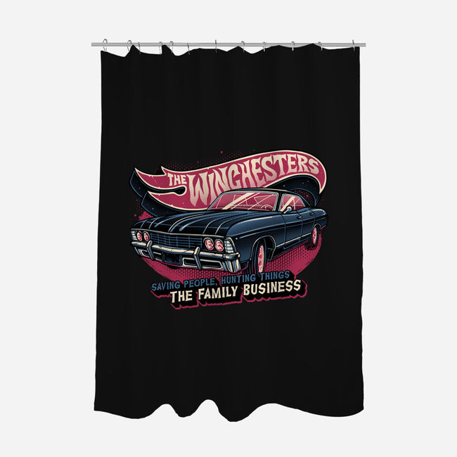 Ghost Hunting Mobile-None-Polyester-Shower Curtain-glitchygorilla