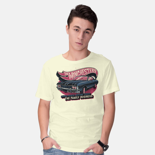 Ghost Hunting Mobile-Mens-Basic-Tee-glitchygorilla