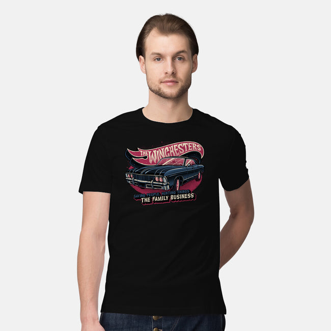 Ghost Hunting Mobile-Mens-Premium-Tee-glitchygorilla