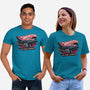 Ghost Hunting Mobile-Unisex-Basic-Tee-glitchygorilla