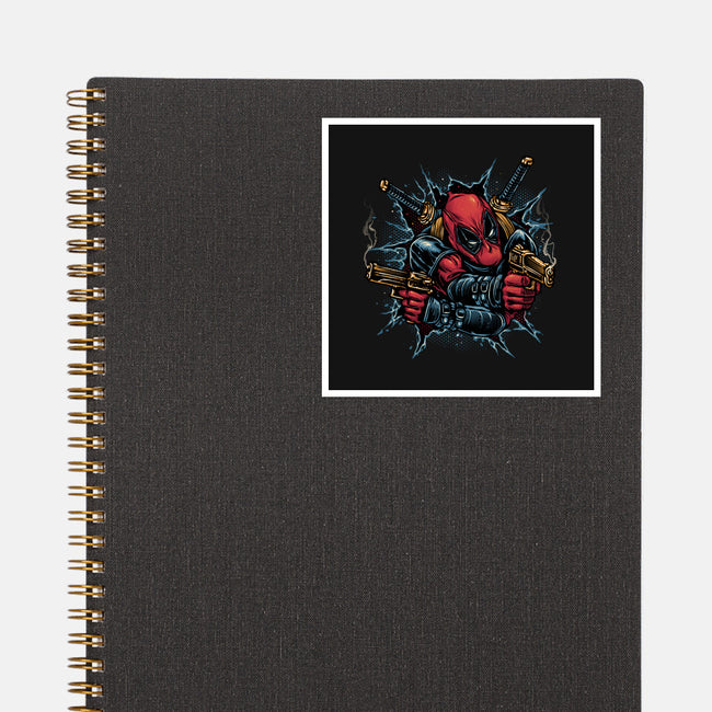 Mercenary For Hire-None-Glossy-Sticker-glitchygorilla