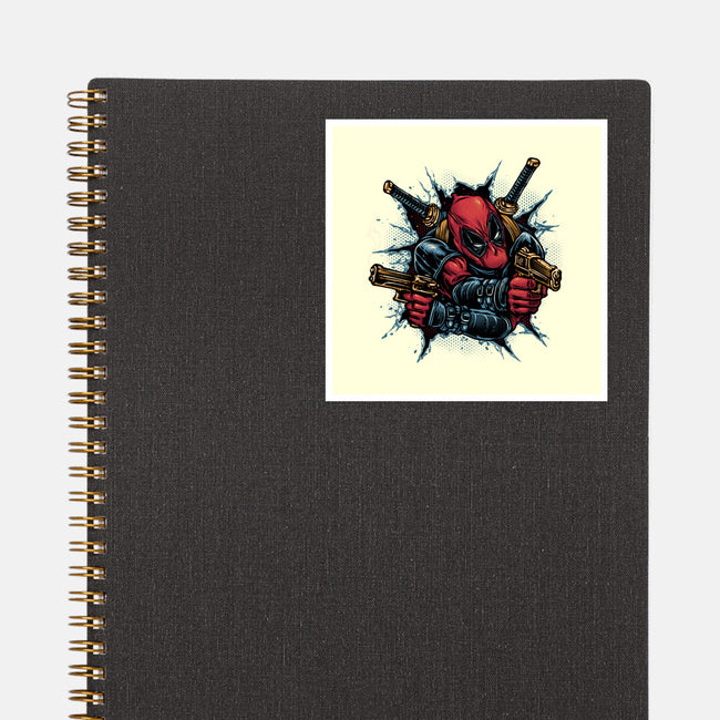 Mercenary For Hire-None-Glossy-Sticker-glitchygorilla