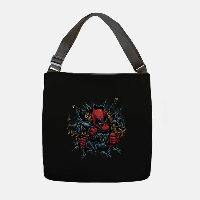 Mercenary For Hire-None-Adjustable Tote-Bag-glitchygorilla