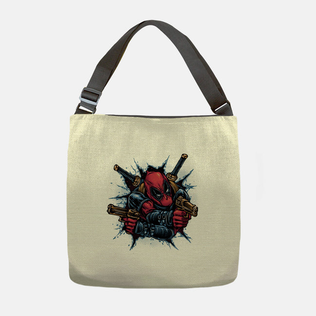 Mercenary For Hire-None-Adjustable Tote-Bag-glitchygorilla