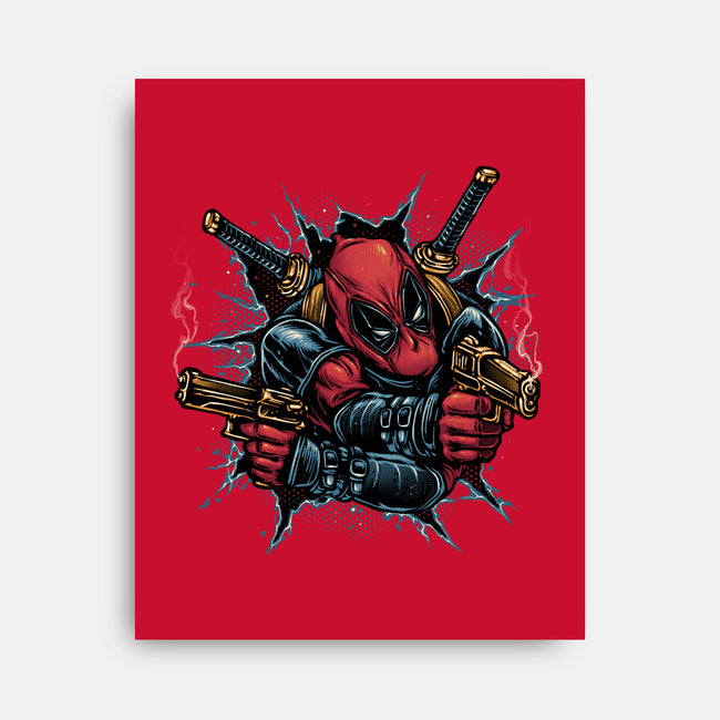 Mercenary For Hire-None-Stretched-Canvas-glitchygorilla