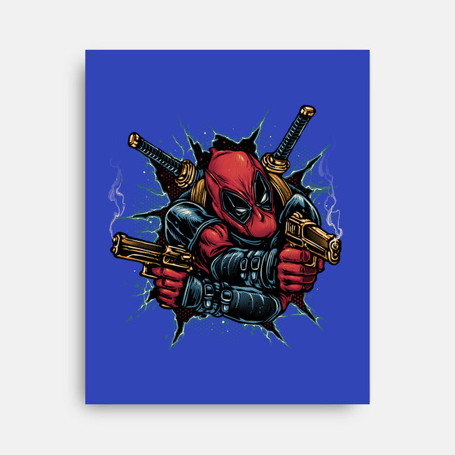 Mercenary For Hire-None-Stretched-Canvas-glitchygorilla