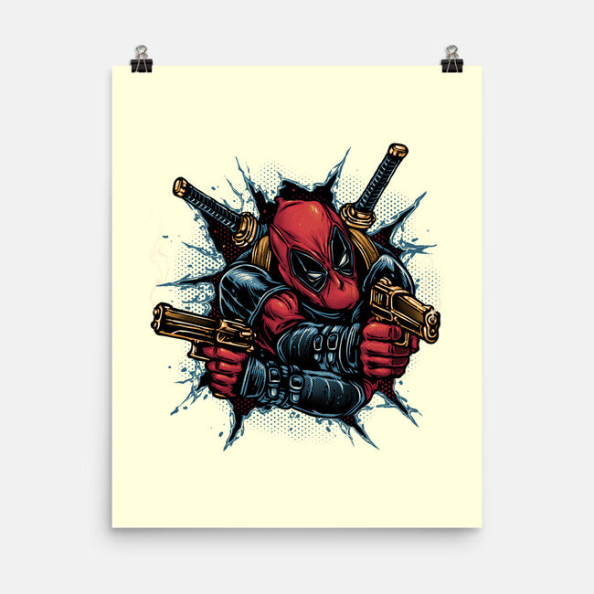 Mercenary For Hire-None-Matte-Poster-glitchygorilla