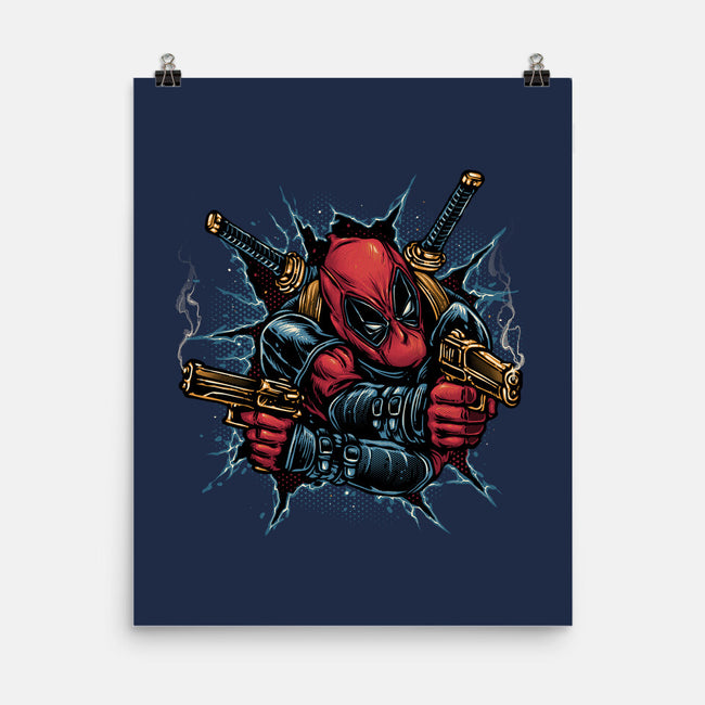 Mercenary For Hire-None-Matte-Poster-glitchygorilla
