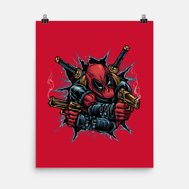Mercenary For Hire-None-Matte-Poster-glitchygorilla