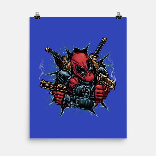Mercenary For Hire-None-Matte-Poster-glitchygorilla