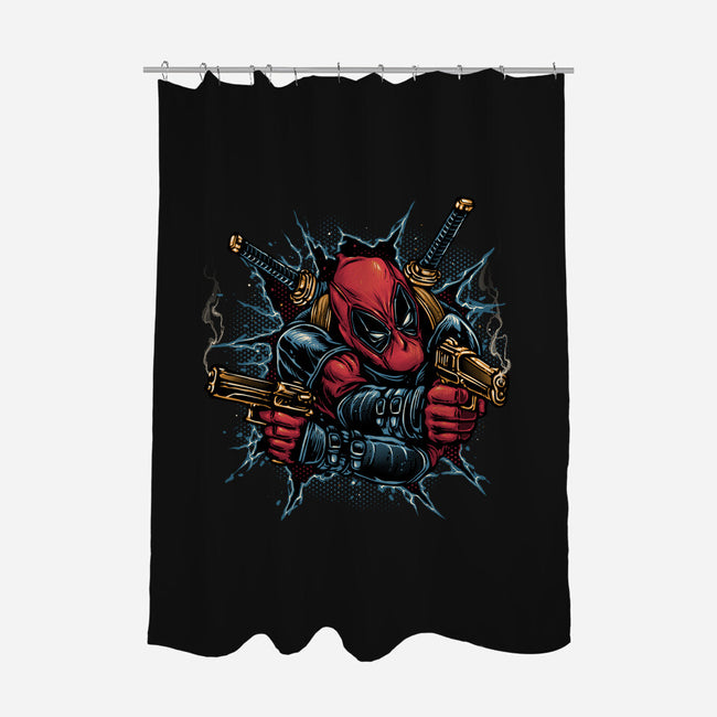 Mercenary For Hire-None-Polyester-Shower Curtain-glitchygorilla
