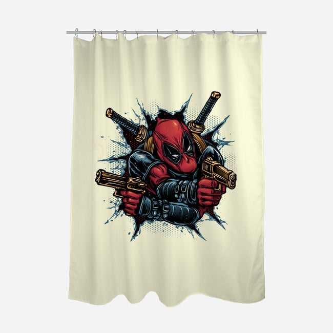 Mercenary For Hire-None-Polyester-Shower Curtain-glitchygorilla