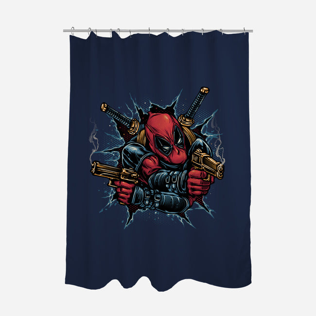Mercenary For Hire-None-Polyester-Shower Curtain-glitchygorilla