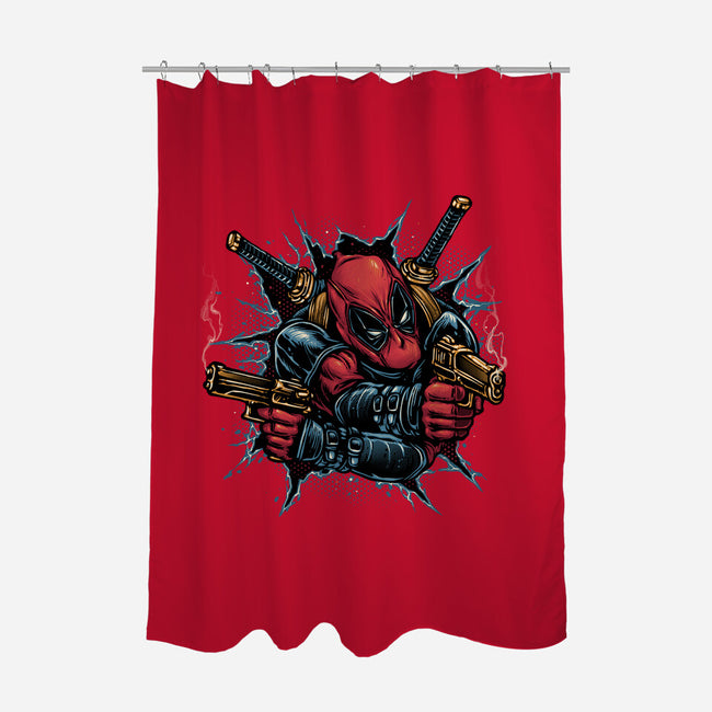 Mercenary For Hire-None-Polyester-Shower Curtain-glitchygorilla