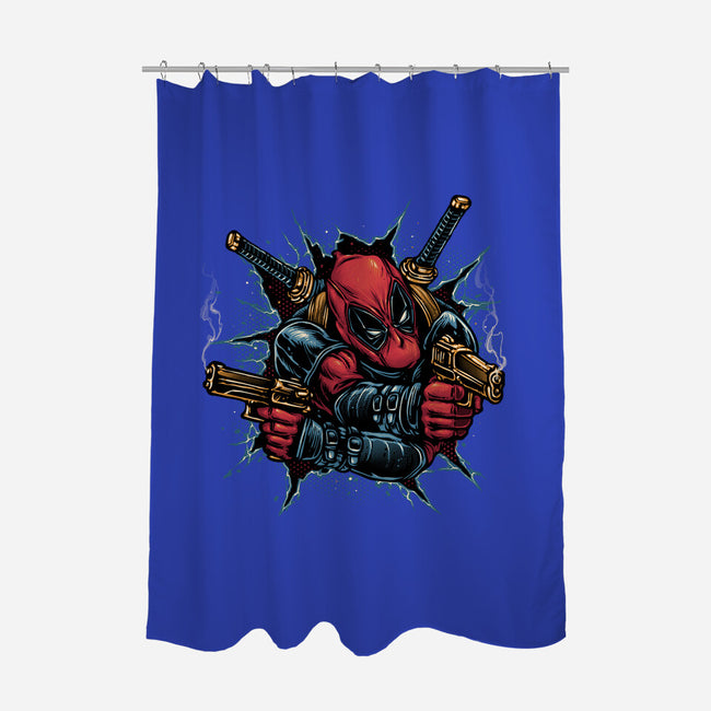 Mercenary For Hire-None-Polyester-Shower Curtain-glitchygorilla