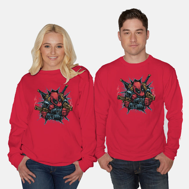 Mercenary For Hire-Unisex-Crew Neck-Sweatshirt-glitchygorilla