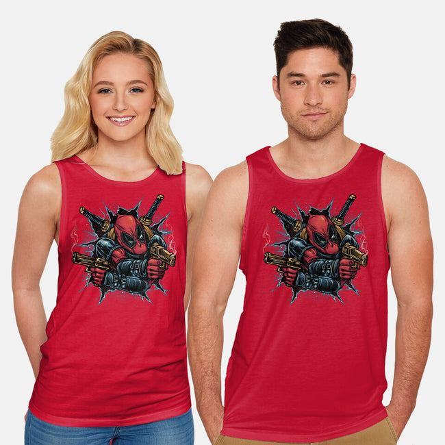 Mercenary For Hire-Unisex-Basic-Tank-glitchygorilla