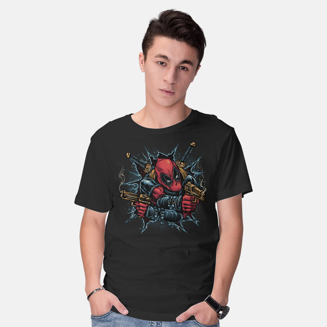 Mercenary For Hire-Mens-Basic-Tee-glitchygorilla