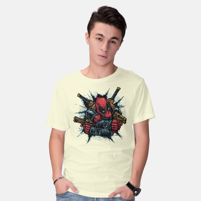 Mercenary For Hire-Mens-Basic-Tee-glitchygorilla