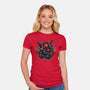 Mercenary For Hire-Womens-Fitted-Tee-glitchygorilla