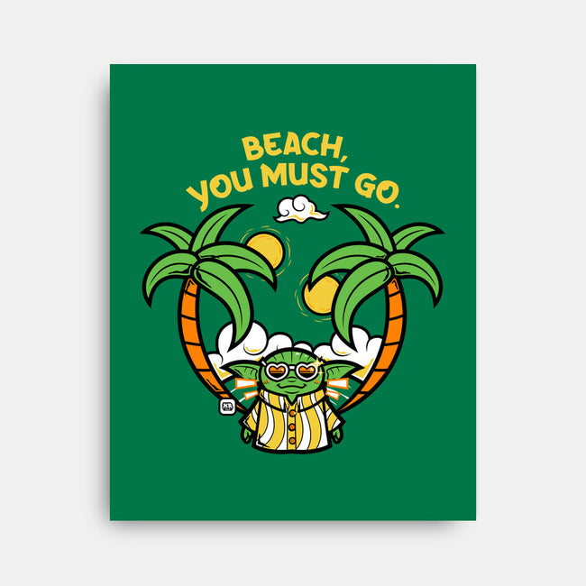 Beach You Must Go-None-Stretched-Canvas-krisren28