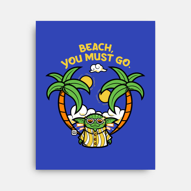 Beach You Must Go-None-Stretched-Canvas-krisren28