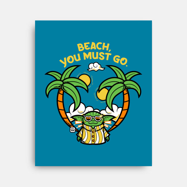 Beach You Must Go-None-Stretched-Canvas-krisren28