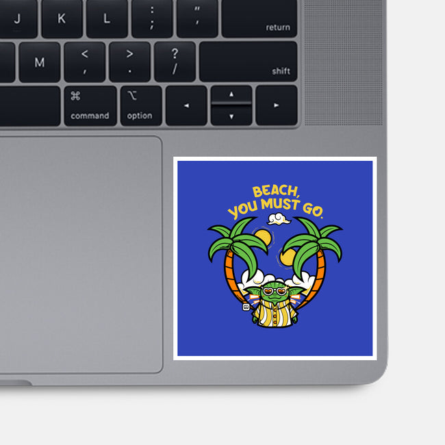 Beach You Must Go-None-Glossy-Sticker-krisren28