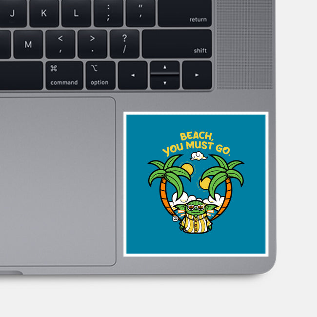 Beach You Must Go-None-Glossy-Sticker-krisren28