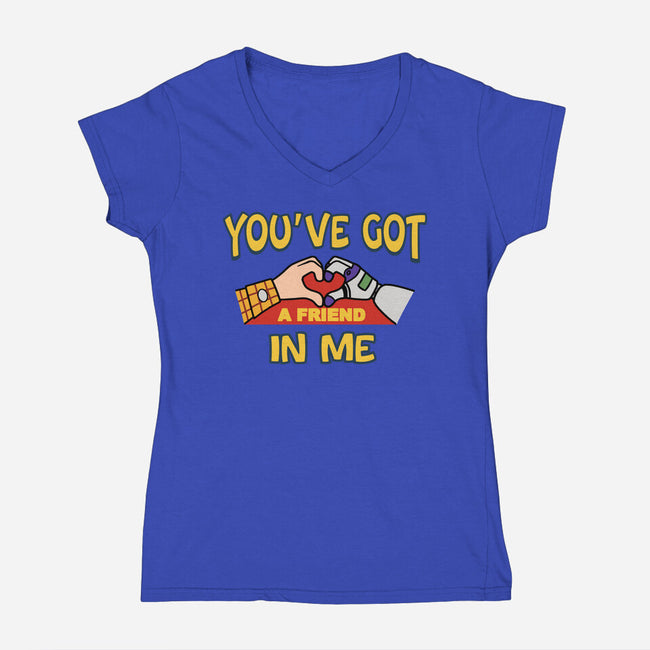 Toy Heart-Womens-V-Neck-Tee-fanfabio