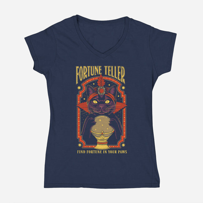 The Fortune Teller-Womens-V-Neck-Tee-Thiago Correa