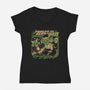 Forest Beats-Womens-V-Neck-Tee-ilustrata