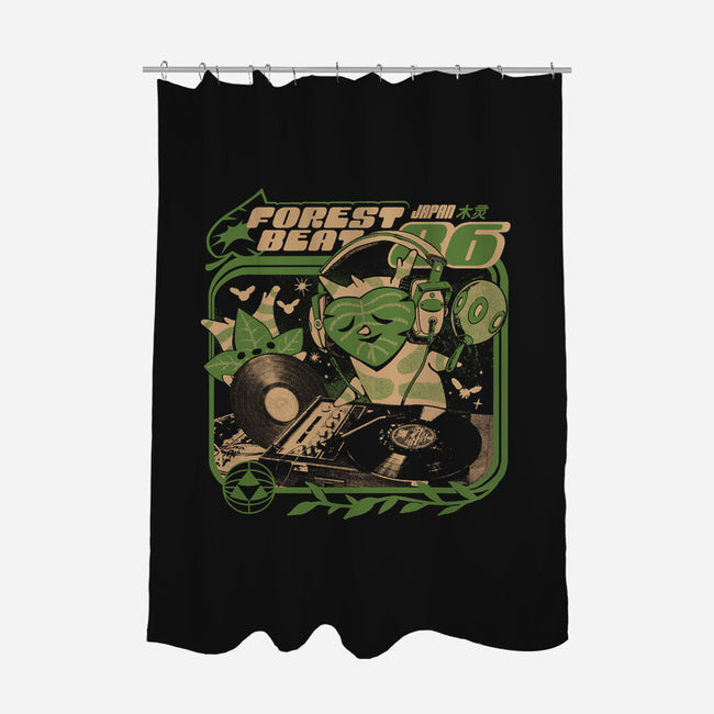 Forest Beats-None-Polyester-Shower Curtain-ilustrata