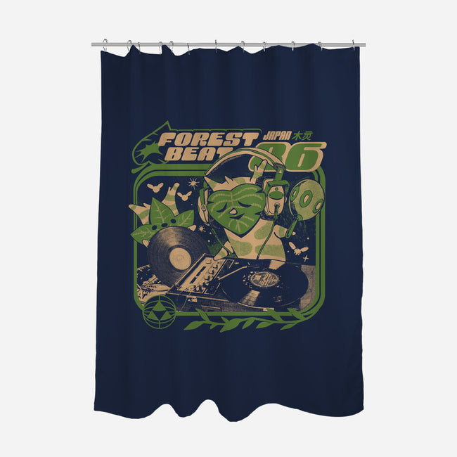 Forest Beats-None-Polyester-Shower Curtain-ilustrata