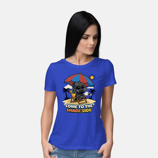Come To The Shade Side-Womens-Basic-Tee-Popnotic