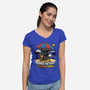 Come To The Shade Side-Womens-V-Neck-Tee-Popnotic