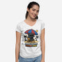 Come To The Shade Side-Womens-V-Neck-Tee-Popnotic