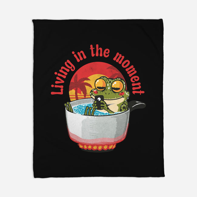 Living In The Moment-None-Fleece-Blanket-Tronyx79