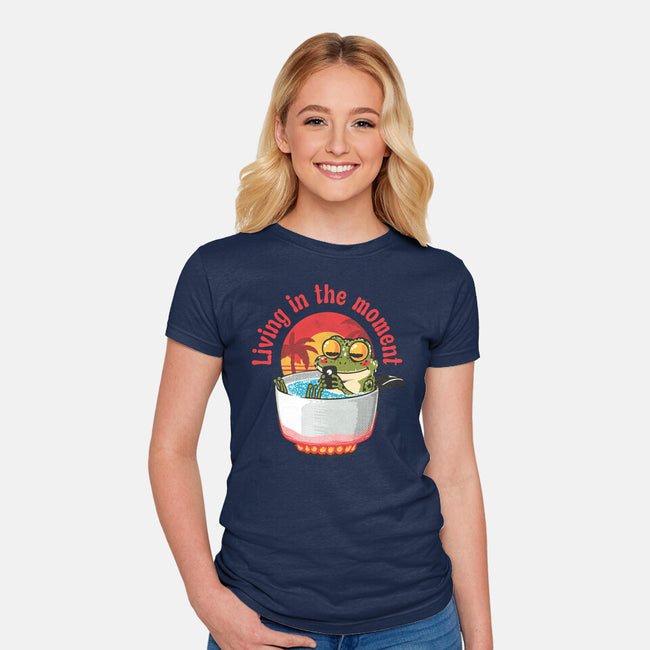 Living In The Moment-Womens-Fitted-Tee-Tronyx79