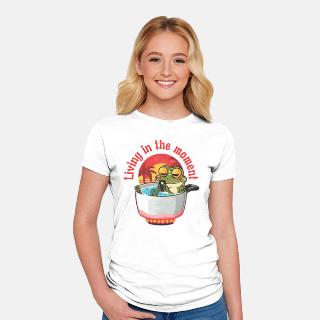 Living In The Moment-Womens-Fitted-Tee-Tronyx79