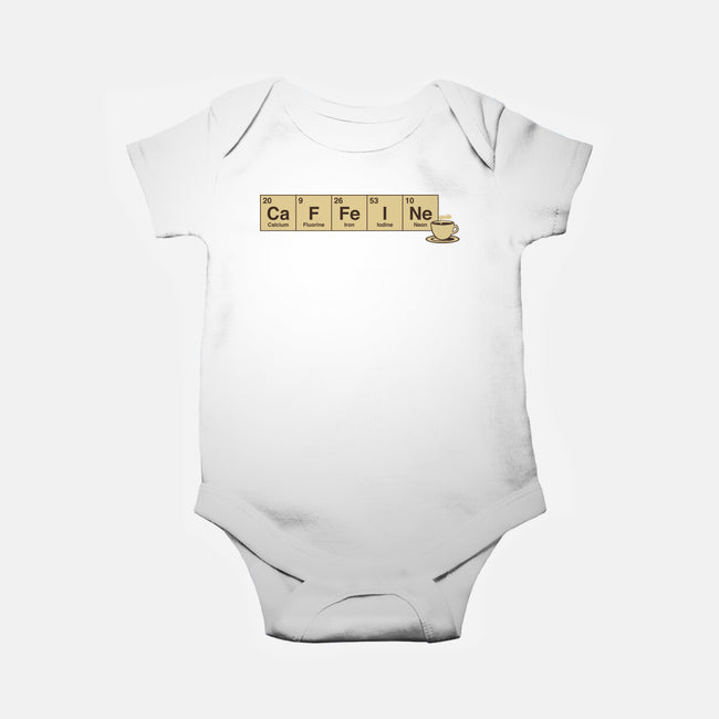 Caffeine Science Periodic Table-Baby-Basic-Onesie-tobefonseca